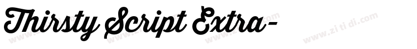 Thirsty Script Extra字体转换